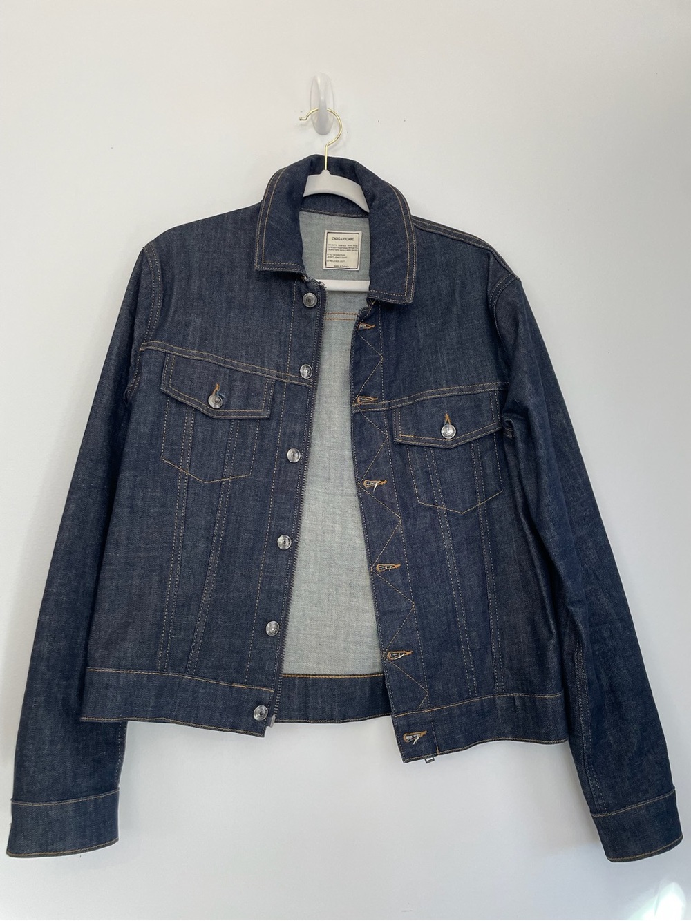 Zadig & Voltaire Dark Blue Denim Truck Jacket